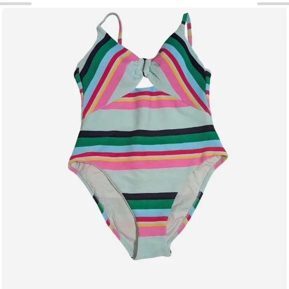 Trina Turk Vibrant Striped Kids One Piece - Picture 2 of 10